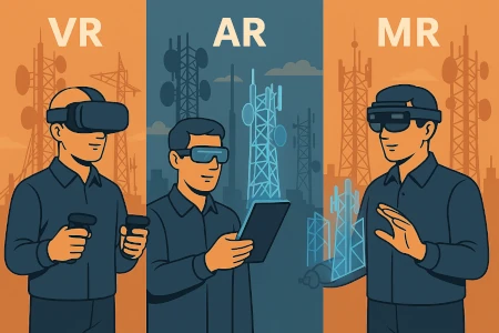 Telecom networks with immersive technologies