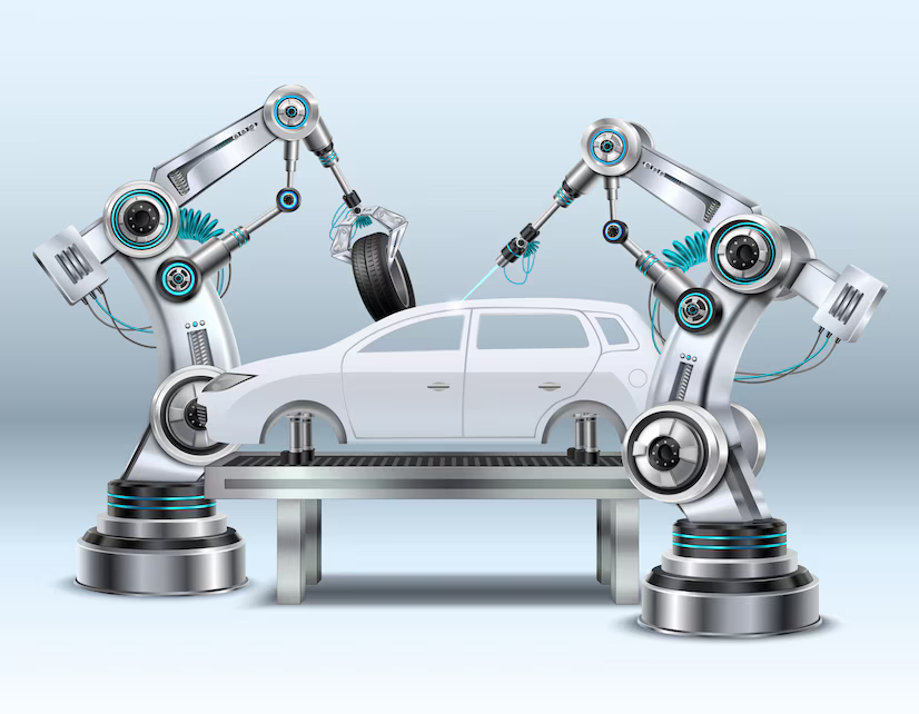 3D machinery and vehicle animation of an excavator in motion